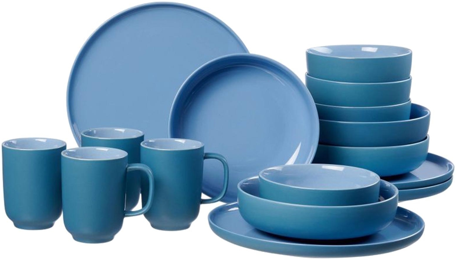 Ritzenhoff & Breker JASPER Kombiservice ozeanblau 16-teilig - DS Bild 1