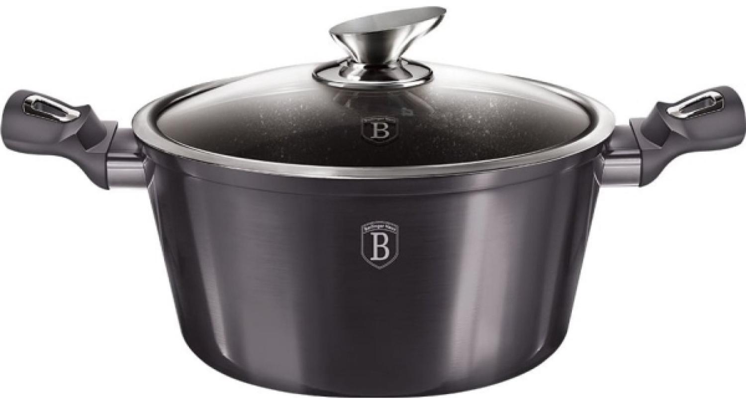 Berlinger Haus Berlinger Haus Topf mit Beschichtung Granit 6,1l 28cm Carbon Pro BH6894 Bild 1