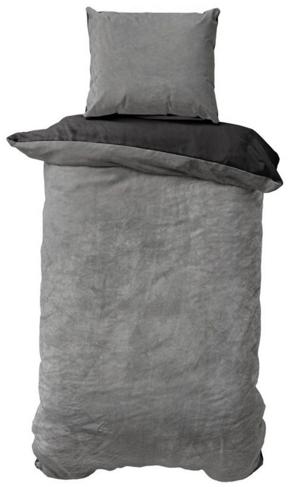 Müskaan Bettwäsche Wende Nicky Plüsch Winter Bettbezug Set Cashmere Touch Coral Fleece, Fleece, 2 teilig, warmer Bezug mit YKK Reißverschluss und Kissenbezug Bild 1