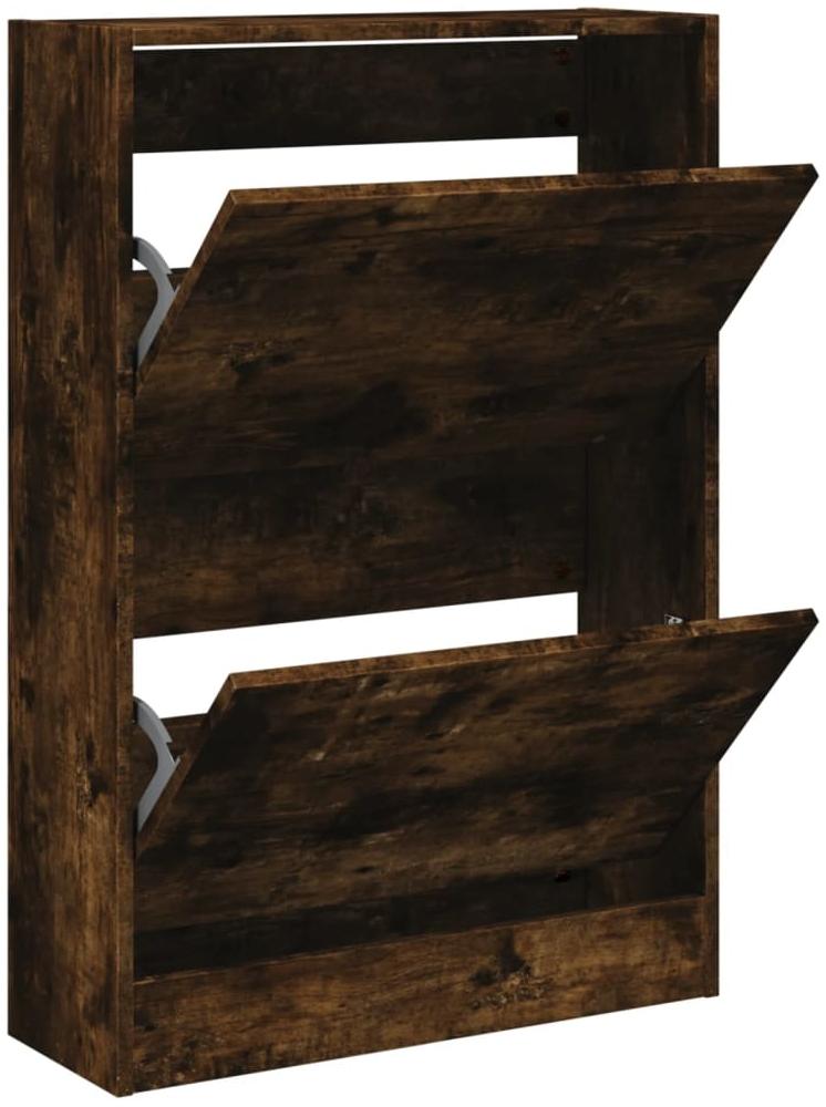 vidaXL Schuhschrank Räuchereiche 60x21x87,5 cm Holzwerkstoff 839893 Bild 1