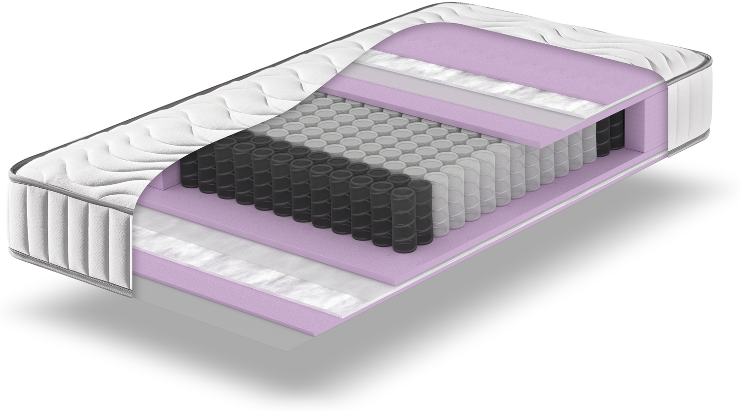 Betten-ABC ProVital – Ergonomische 7-Zonen Tonnentaschenfederkernmatratze, Größe: 120x200 Bild 1