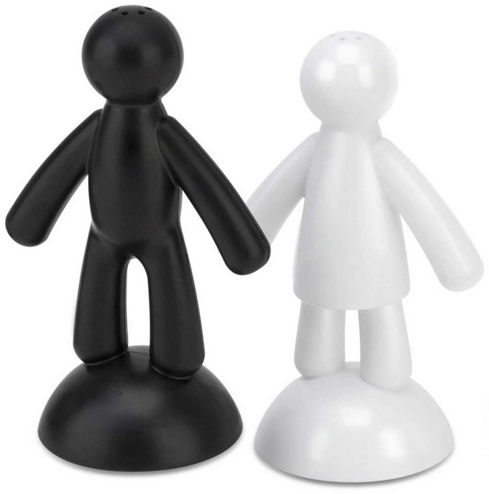 Umbra Salz- / Pfefferstreuer Umbra Buddy Salz- und Pfefferstreuer Set, (Salz & Pfeffer, 2-tlg), magnetisch verbunden Bild 1