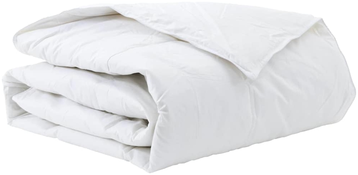 vidaXL Winterbettdecke Weiß 155 x 200 cm Feder 42007653 Bild 1
