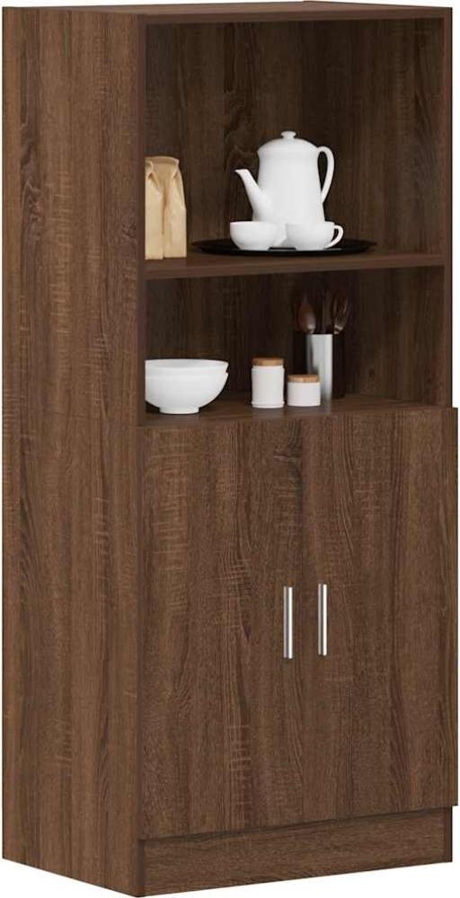 vidaXL Küchenschrank Braun Eichen-Optik 57x41,5x131,5 cm Holzwerkstoff 860127 Bild 1