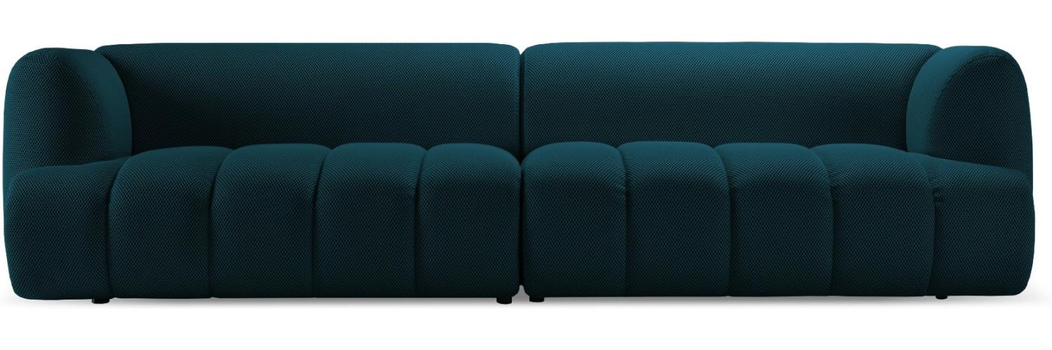 Micadoni Modulares Sofa Harry 4-Sitzer 3D-Stoff Marineblau Bild 1