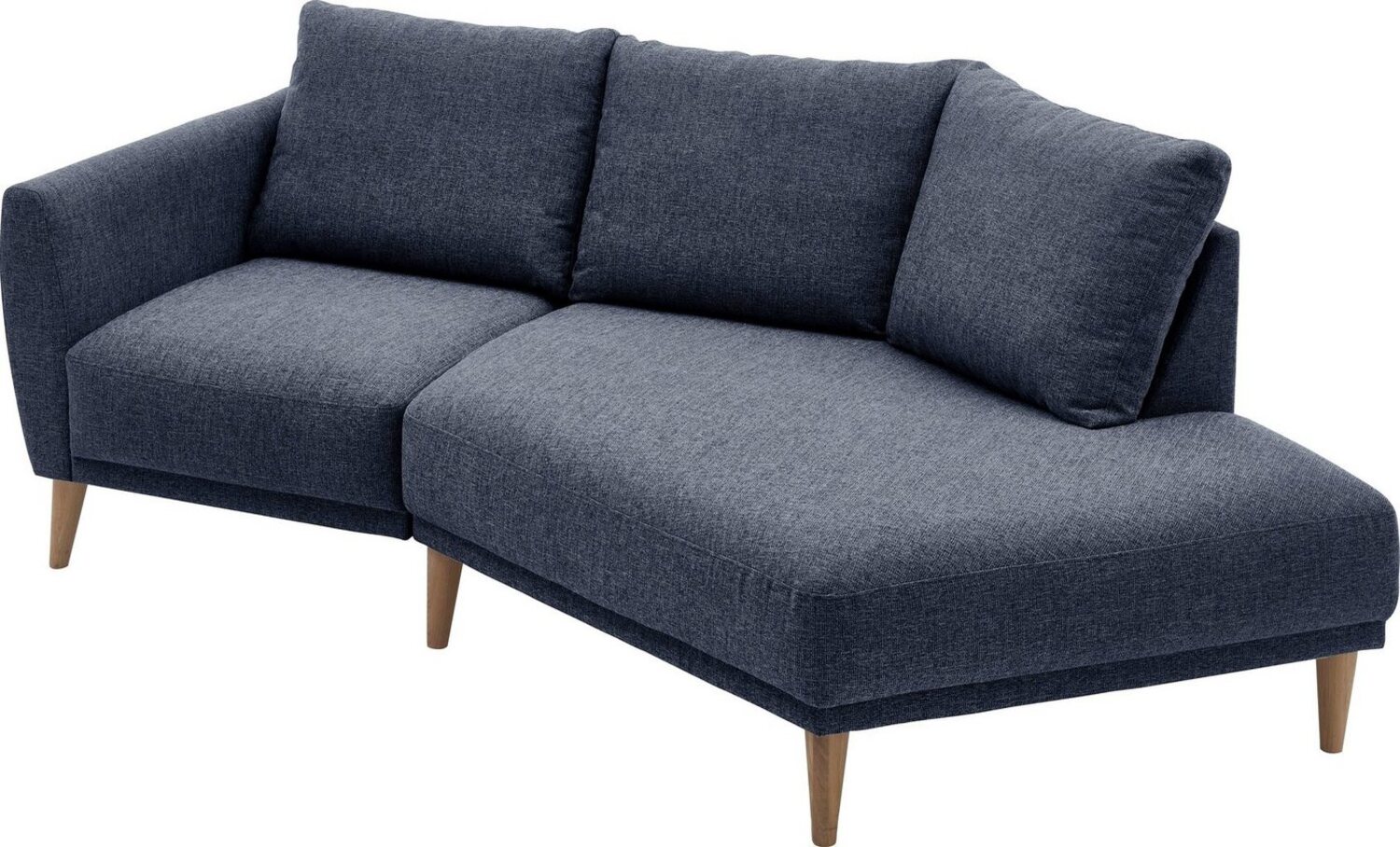 ATLANTIC home collection Polsterecke Elvis, im skandinavischen Stil, 220/127/91 cm, offenes Ende Rechts, Anthrazit Bild 1