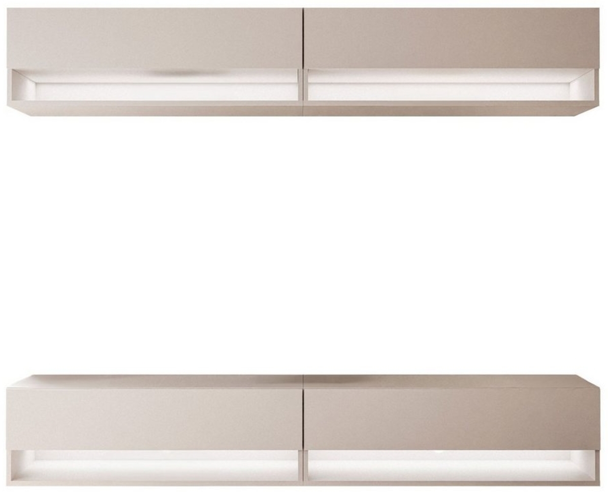 Lookway TV-Wand CALANTE Wohnwand mit LED-Beleuchtung, (Komplett-Set, 4x RTV Schrank) Bild 1