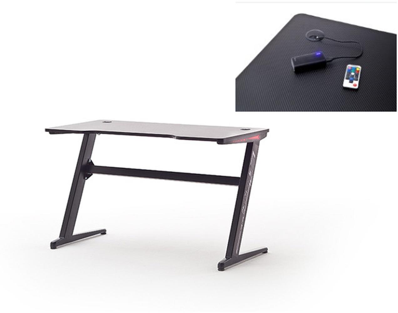 Schreibtisch >mcRACING Gaming Desk< (BxHxT: 120x73x60 cm) in schwarz Bild 1