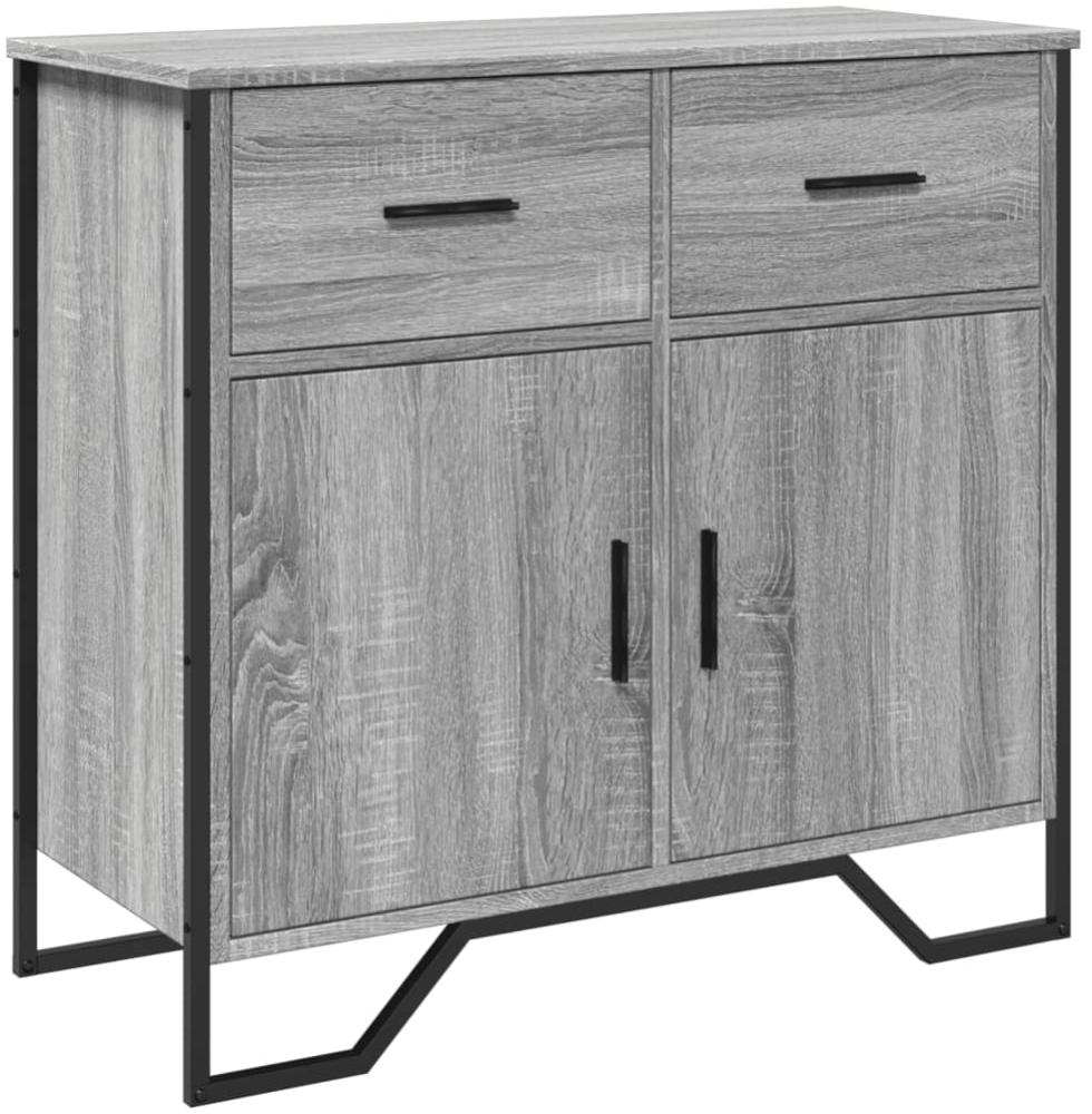 vidaXL Sideboard Grau Sonoma 79,5x35,5x74,5 cm Holzwerkstoff 848547 Bild 1