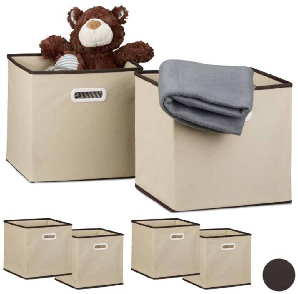 6 x Faltbox beige Bild 1