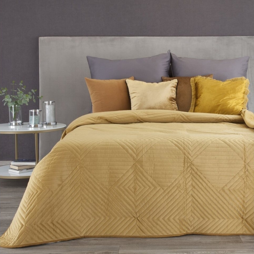 Eurofirany Bettüberwurf SOFIA, Elegante Tagesdecke Velvet Sesseldecke Sofadecke Überwurf Samt Bild 1