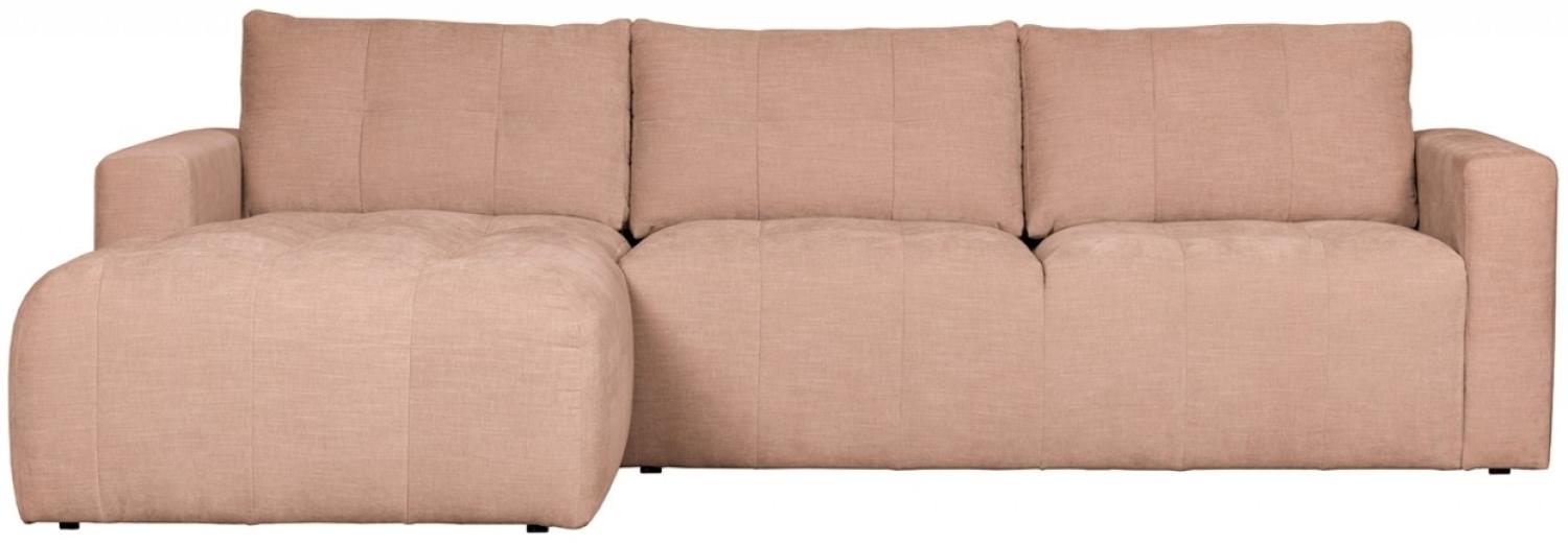 Longchair-Sofa Bar Links - Stoff Pink Bild 1