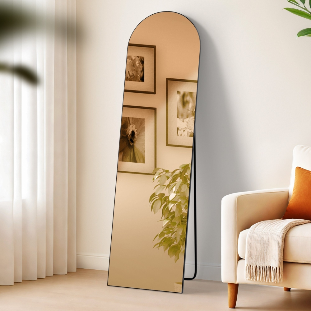 CLP Spiegel Moline Standspiegel und Wandspiegel in einem,schwarz-matt 140x40 cm Bild 1