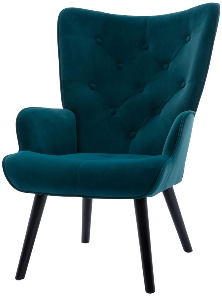 SeedWave Ohrensessel Bequemer Wing Chair, Ergonomischer Hochlehnsessel, Retro-Stil, Retro-Design, Massiver Holzrahmen, Gemütlich & Langlebig Bild 1