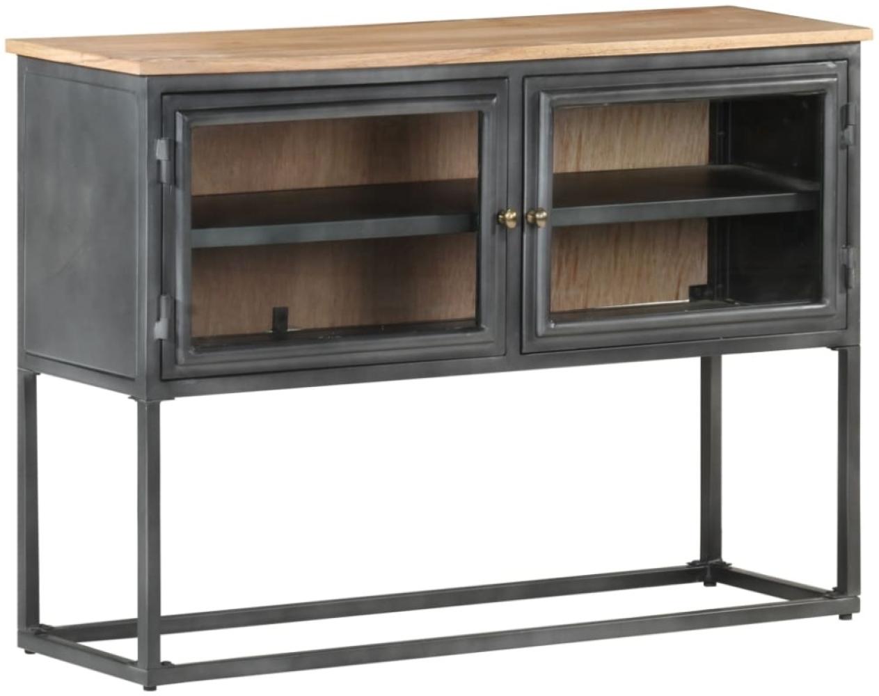 vidaXL Sideboard Grau 100x30x70 cm Massivholz Akazie 323502 Bild 1