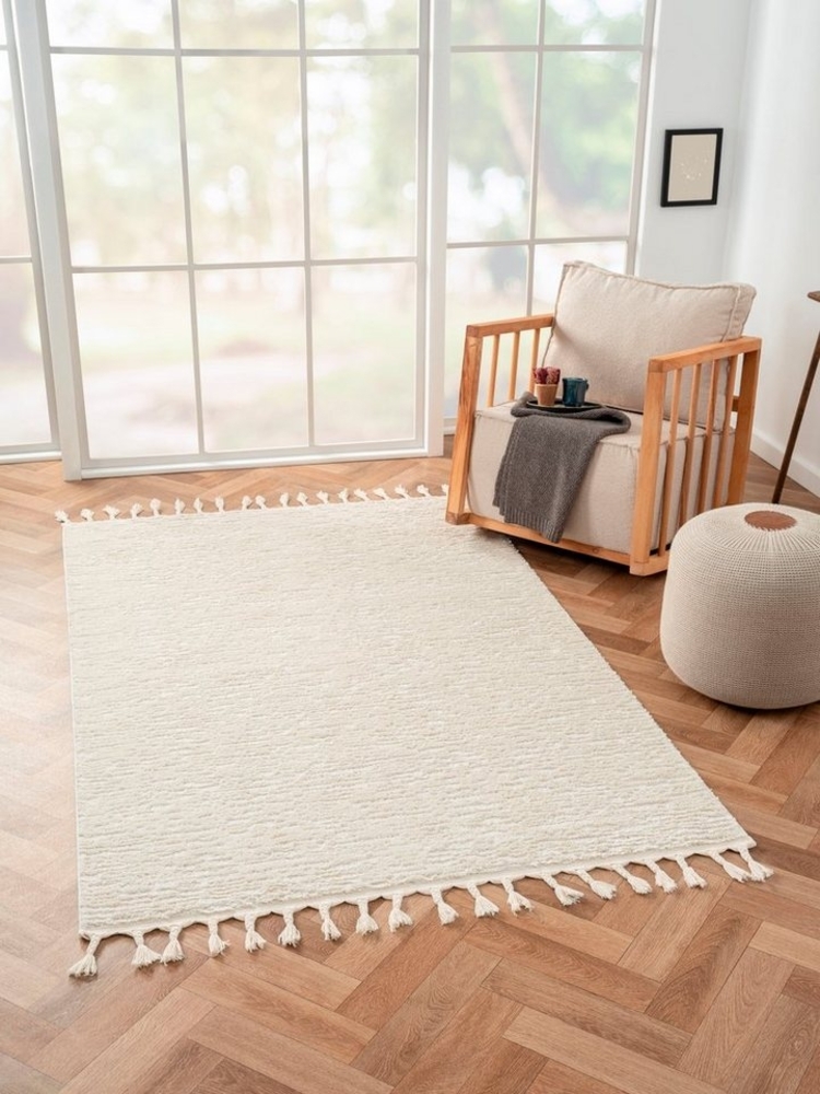 Myflair Möbel & Accessoires Hochflor-Teppich Moroccan Pureness, rechteckig, Höhe: 24 mm, moderner Teppich, Uni Farben, flauschig weich durch Hochflor Bild 1