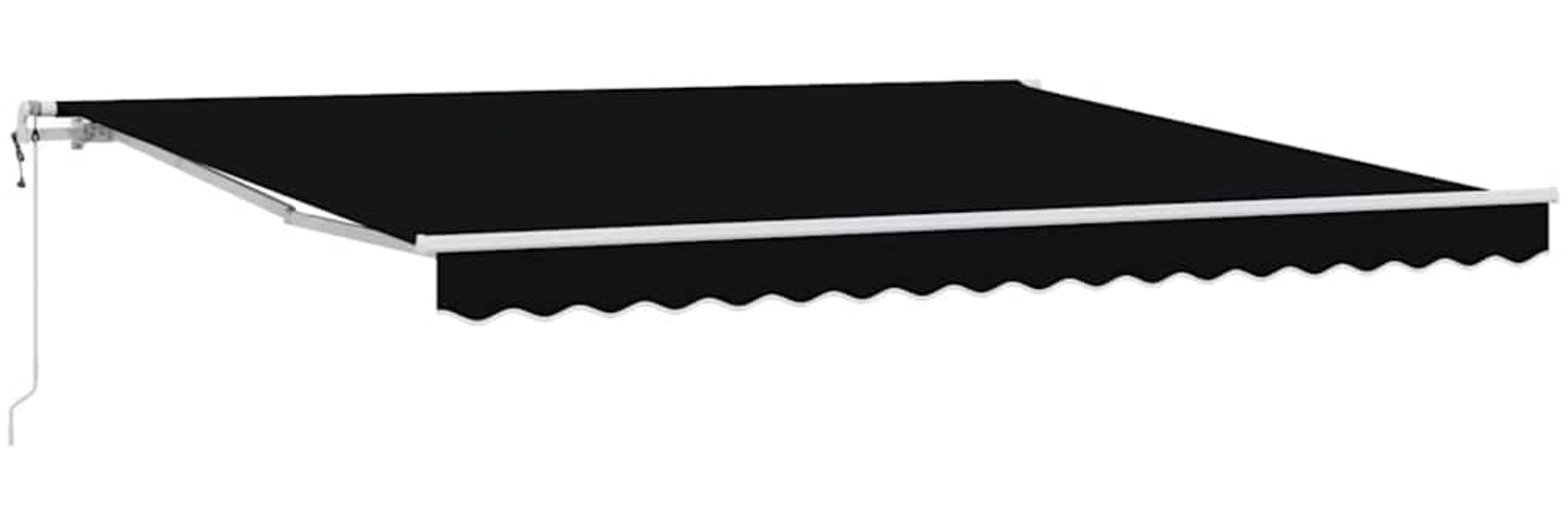 vidaXL Einziehbare Markise 400 × 300 cm Schwarz 3330593 Bild 1