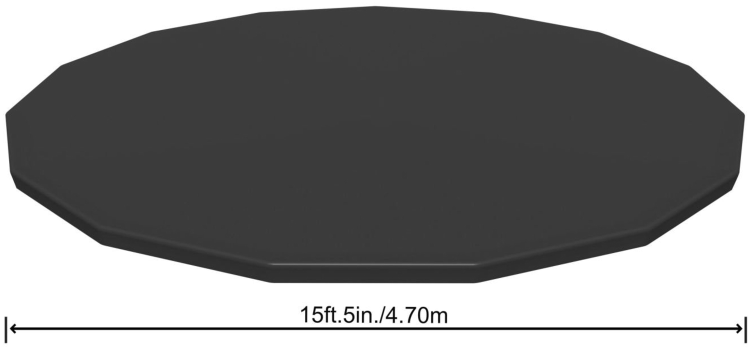 Bestway Flowclear Abdeckplane PVC Ø 470 cm Bild 1