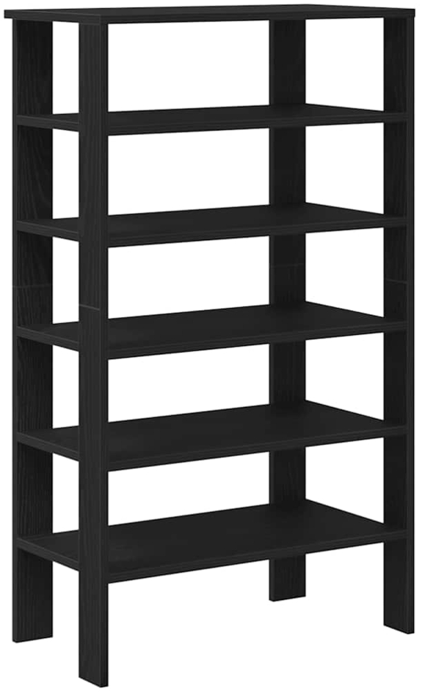 vidaXL Schuhregal Schwarz 61x32x105 cm Holzwerkstoff 859861 Bild 1