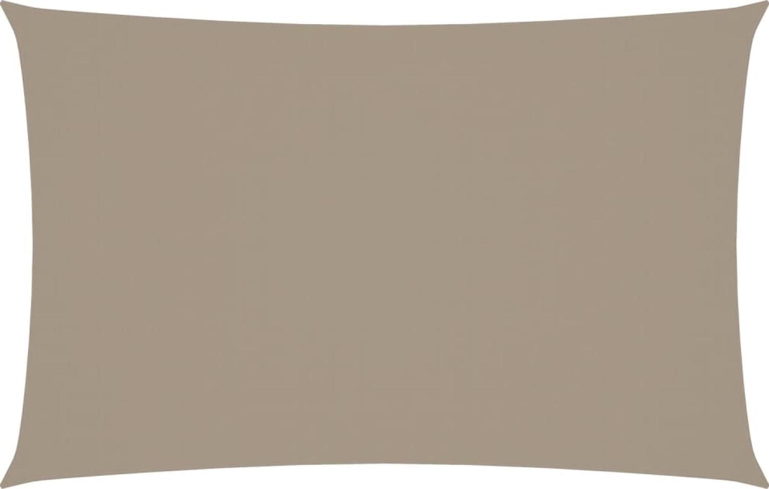 vidaXL Sonnensegel Oxford-Gewebe Rechteckig 2x5 m Taupe 135424 Bild 1