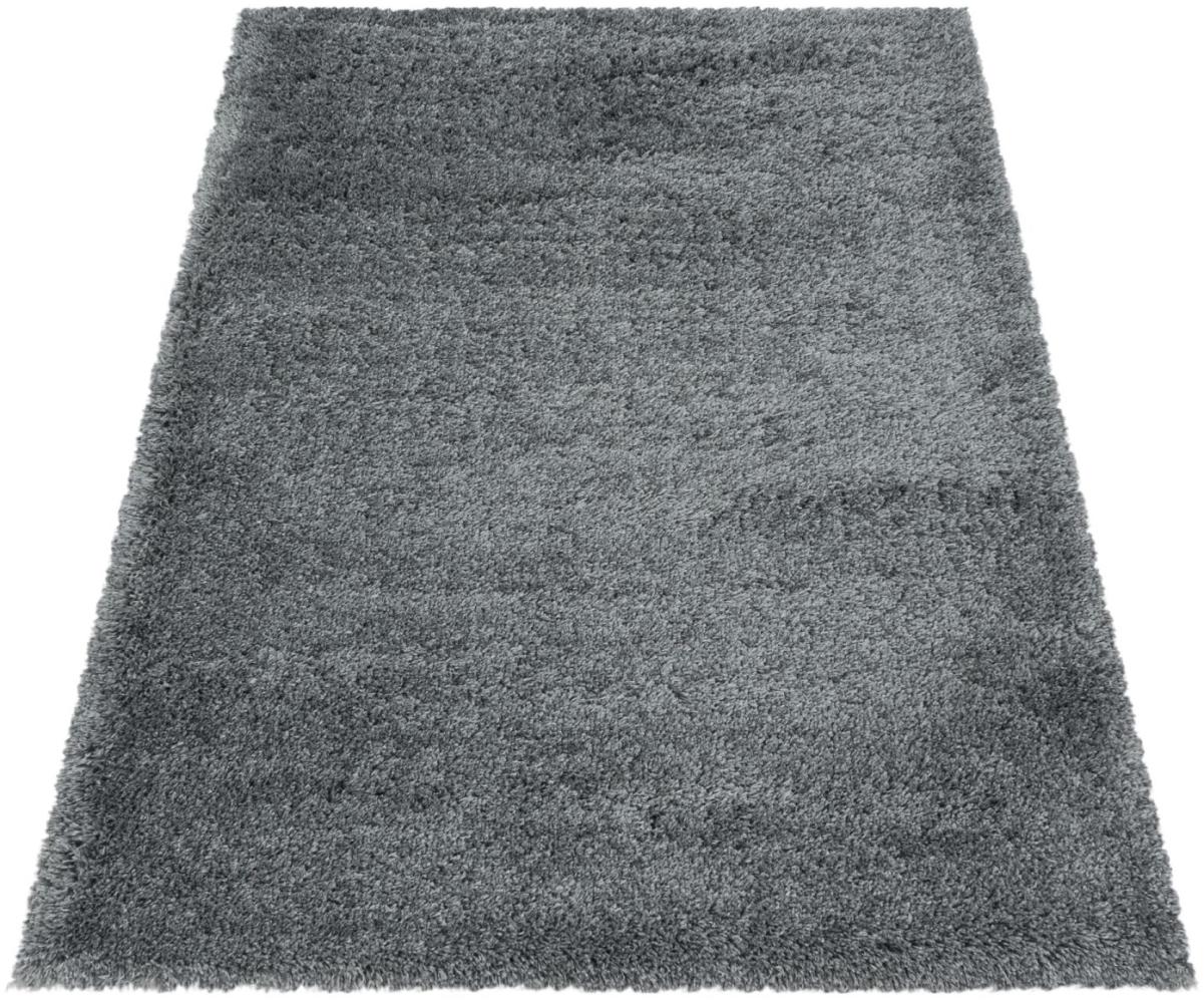 Soft-Shaggy Teppich FLUFFY LIGHTGREY 80 X 250cm Läufer Bild 1