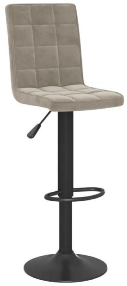 vidaXL Barhocker Hellgrau Samt [335752] Bild 1