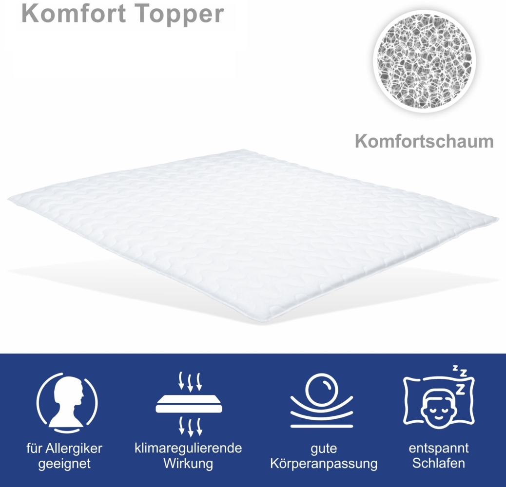 Kaltschaum Topper. 160X200cm. Höhe 4cm Bild 1