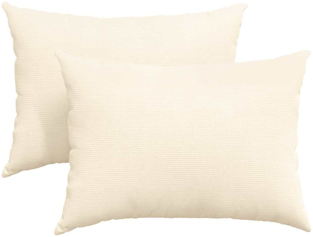 vidaXL Sofakissen 2 Stück Creme 70 x 50 cm Cordstoff 42013776 Bild 1