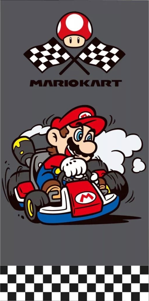 Super Mario Badetuch Super Mario Kart Badetuch, Strandtuch 70x140cm 100% Baumwolle, 100% Baumwolle (1-St) Bild 1