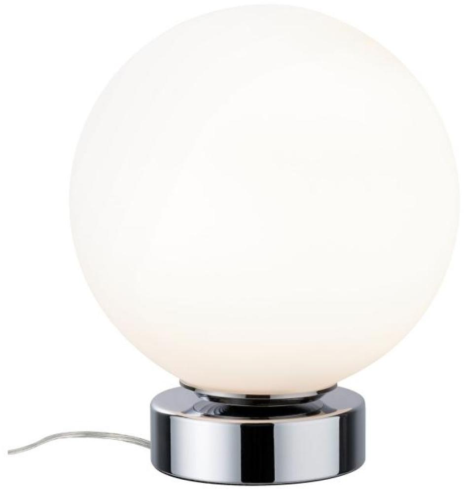 Paulmann No. 77057 Tischleuchte Aari mit Touchschalter 1-flammig chrom opal Bild 1
