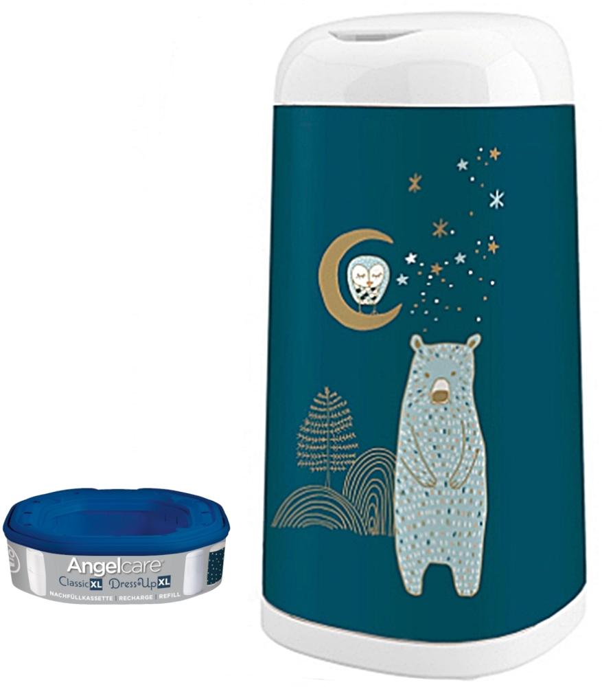 Angelcare Windeleimer Dress-Up XL 66 cm Höhe mit Bezug Snow Bear Bild 1
