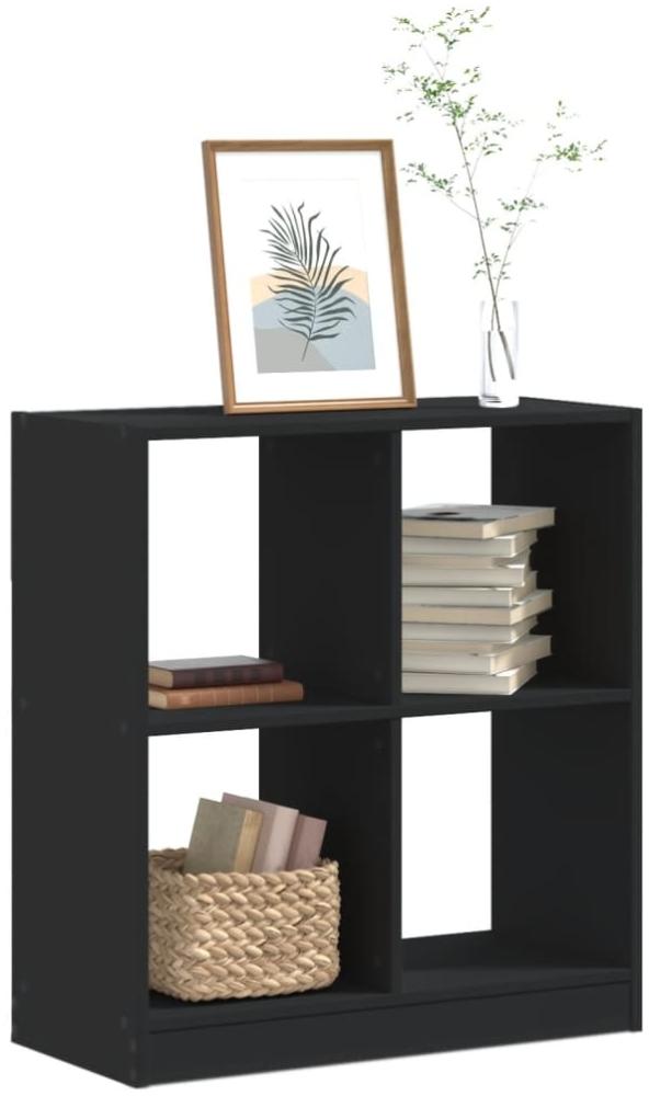 vidaXL Bücherregal Schwarz 68,5x32x75 cm Holzwerkstoff 852808 Bild 1