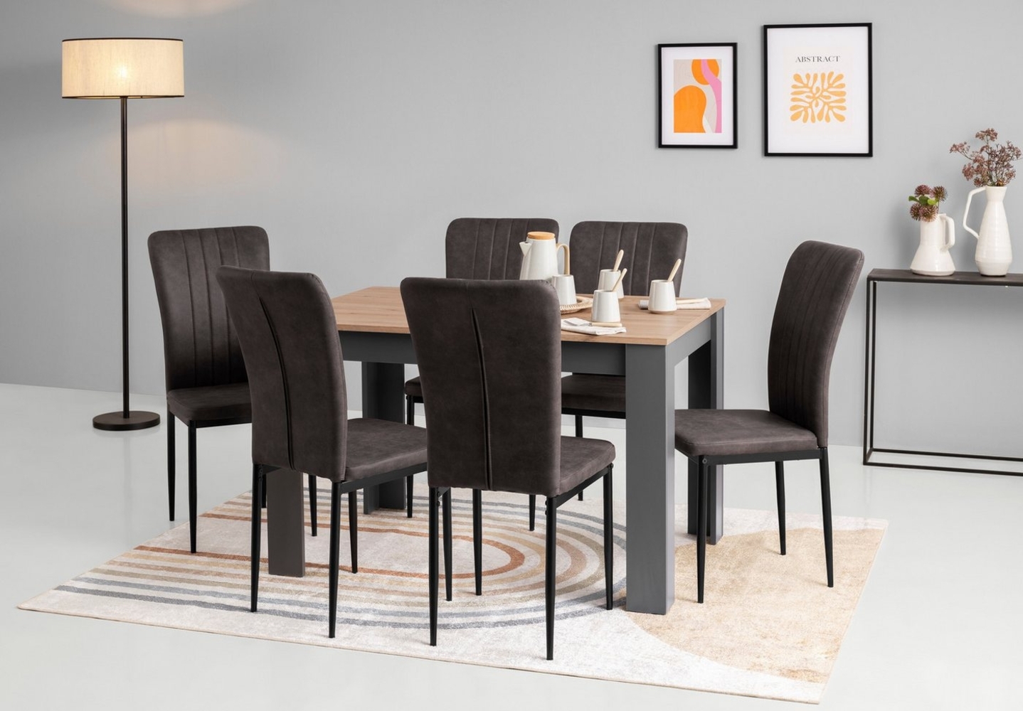 Home affaire Essgruppe Bergamo, (Set, 5-tlg), moderne 5 - teilige Essgruppe, erhältlich in vielen Größen und Farben Bild 1