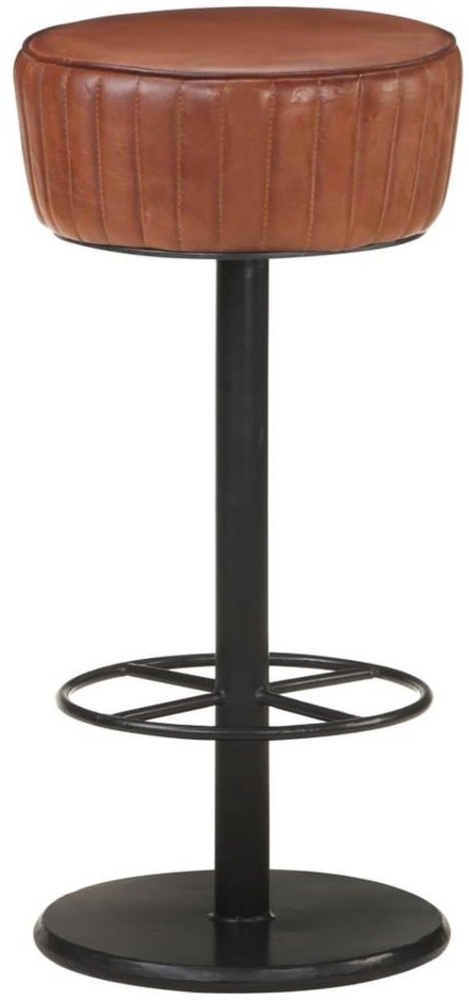 vidaXL Barhocker Braun Echtleder 321871 Bild 1