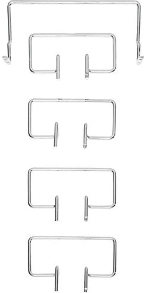 TEMPUR Matratzenhalter Satz C für freistehende Systemrahmen, Chrom, 5 Stück Bild 1