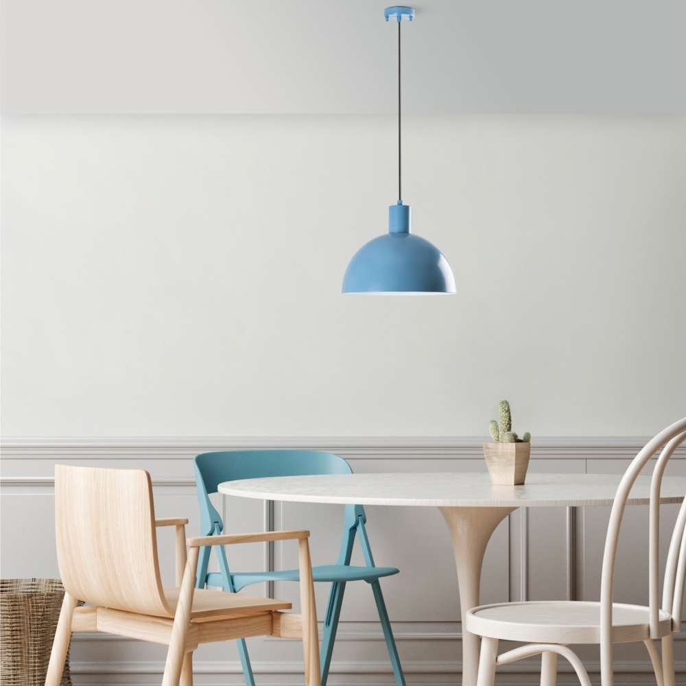 Kronleuchter, 'Kure', 117 x 23 x 23, Hellblau Bild 1