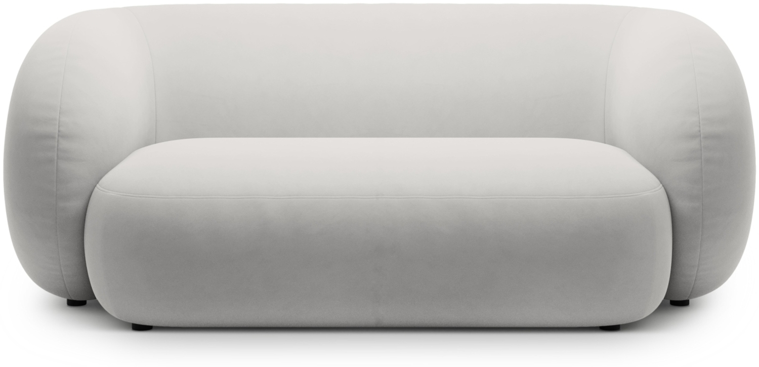 Micadoni Sofa Kate 2-Sitzer Samt Hellgrau Bild 1