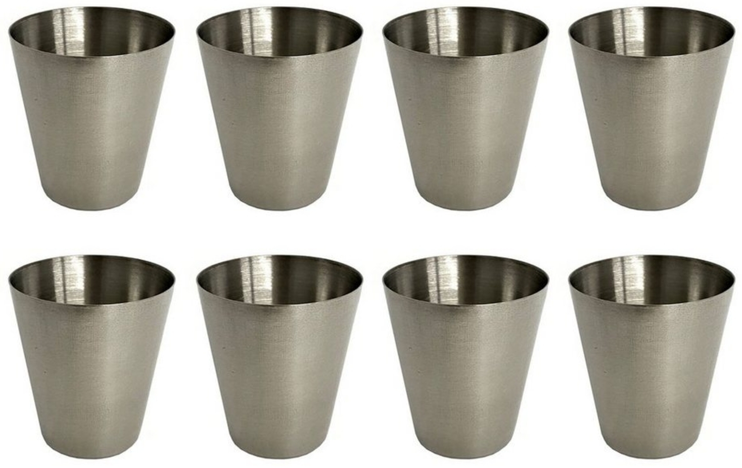 HAC24 Schnapsglas Schnapsgläser Pinnchen Shotgläser Shot Glas Stamper Schnaps-Becher, Edelstahl, 2cl oder 4cl Bild 1