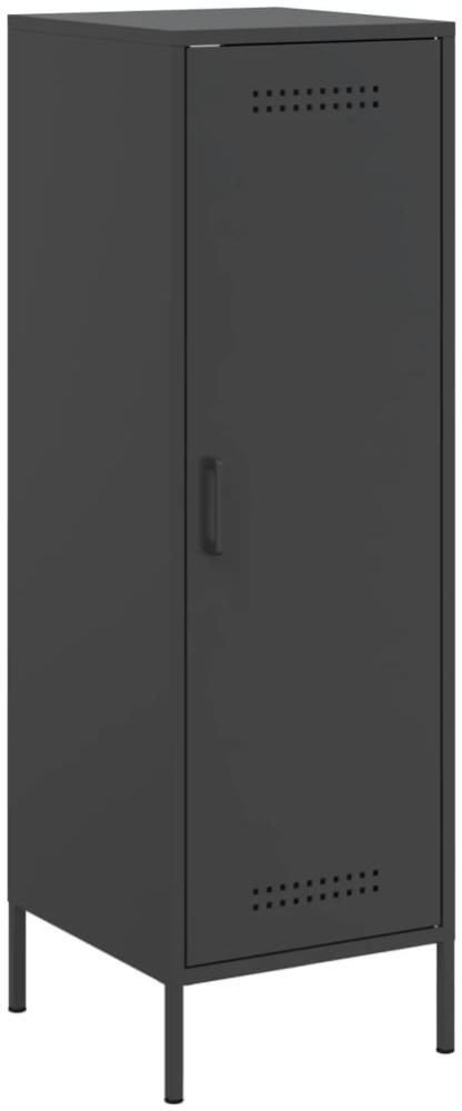 vidaXL Highboard Schwarz 36x39x113 cm Stahl 843006 Bild 1