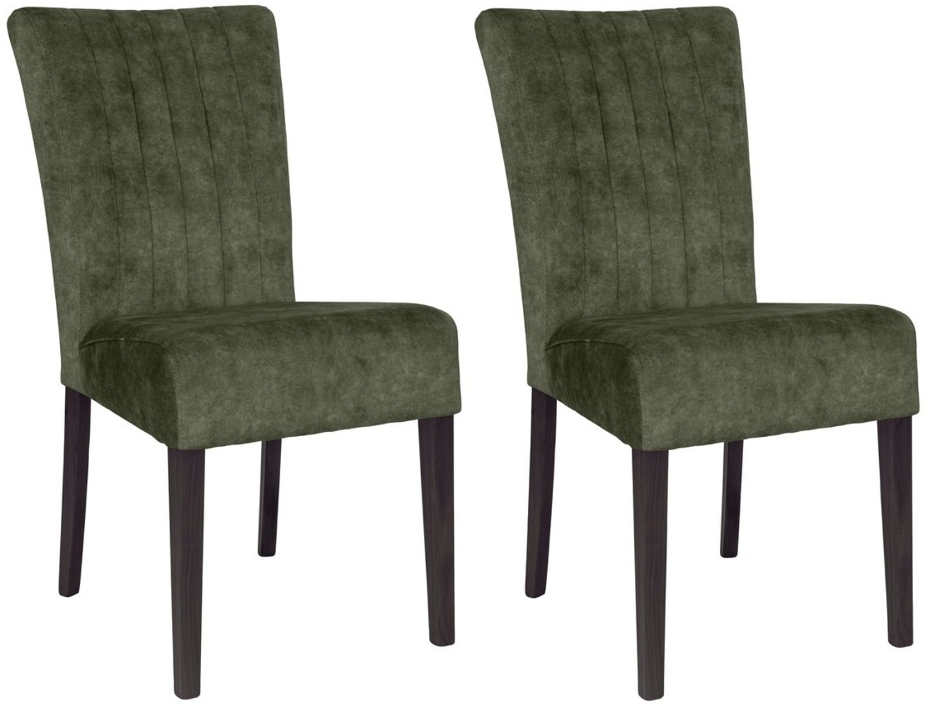 Home affaire 4-Fußstuhl (Set, 2 St), vertikale Nähte in der Rückenlehne Bild 1