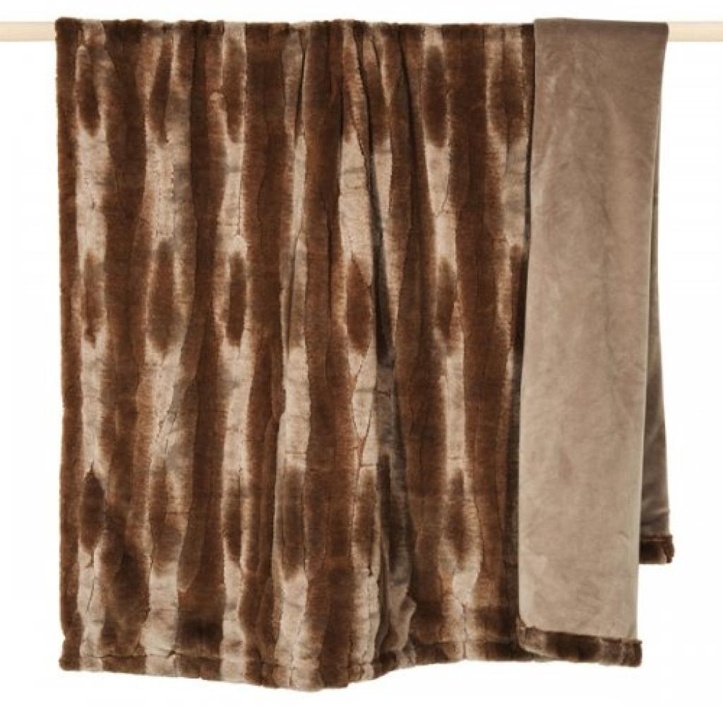 PAD Decke Cozy Kunstpelz Braun (140x190cm) 12485 Bild 1