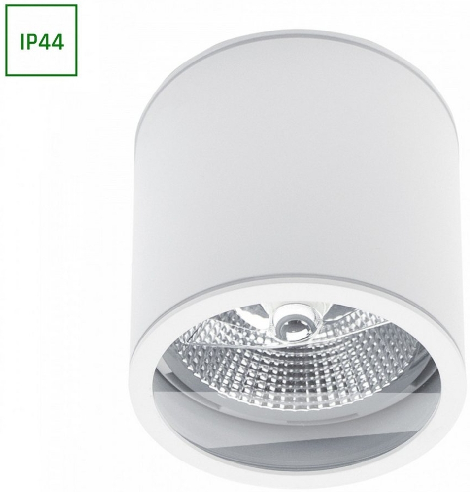 Spectrum Aufbauleuchte LED Aufbauleuchte Chloe AR111 weiß Badezimmerleuchte IP44 max. 35W GU10, Nein Bild 1