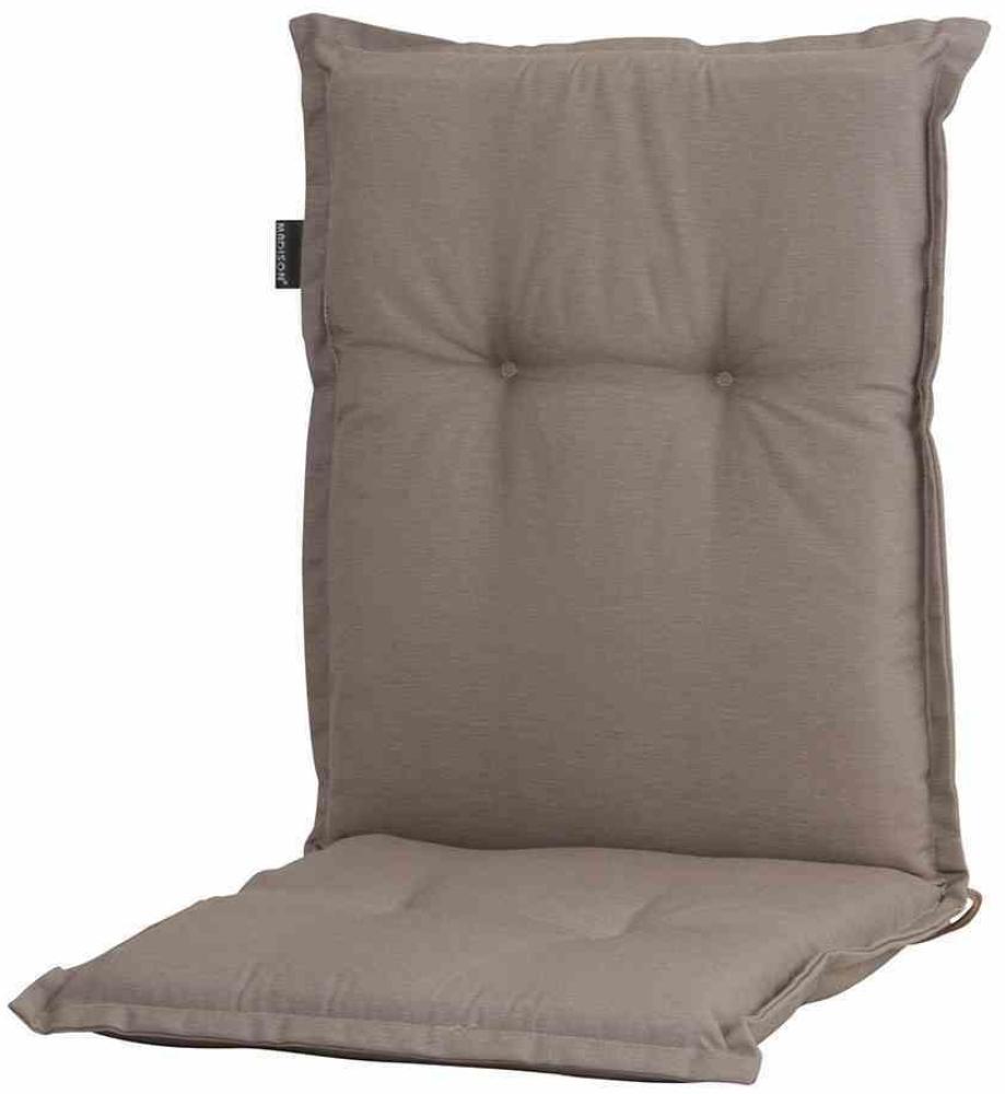 Sitzauflage >Panama< in taupe, 50% Baumwolle, 45% Polyester - 105x8x50cm (BxHxT) Bild 1