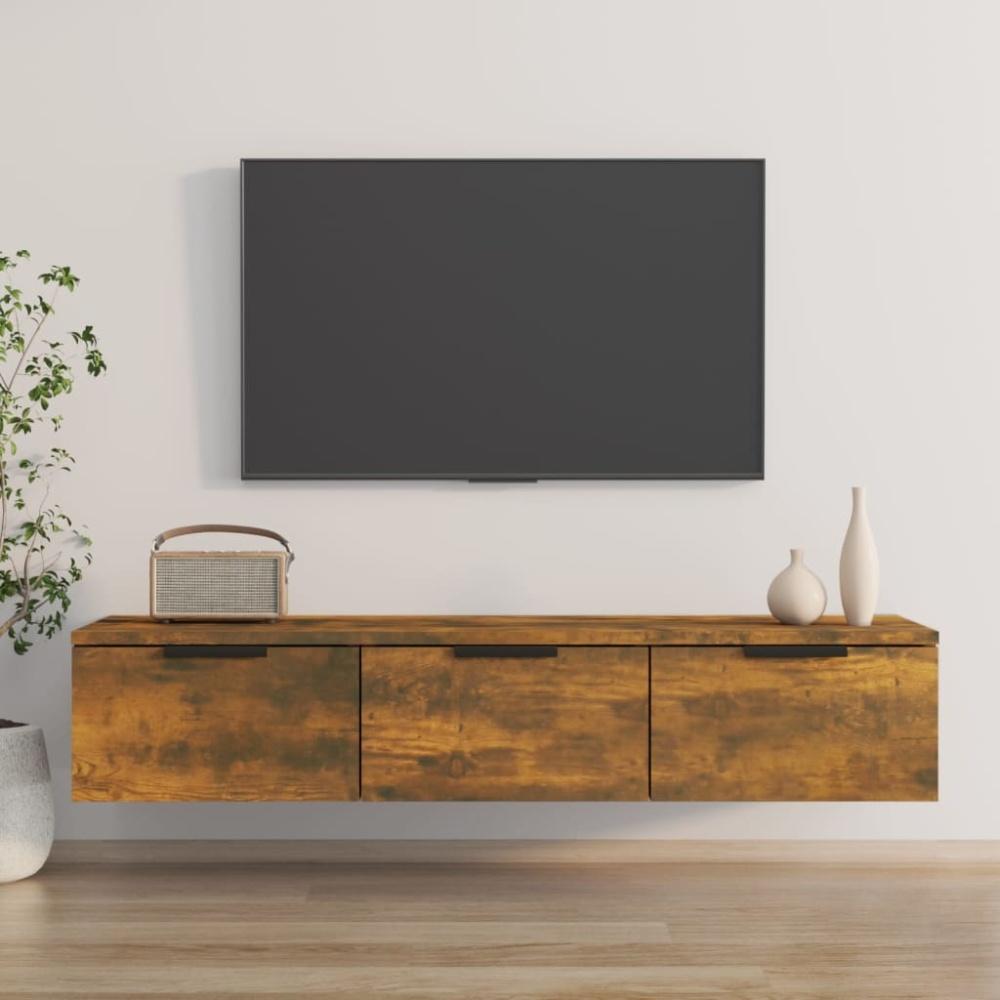 vidaXL Wandschrank Räuchereiche 102x30x20 cm Holzwerkstoff 817096 Bild 1