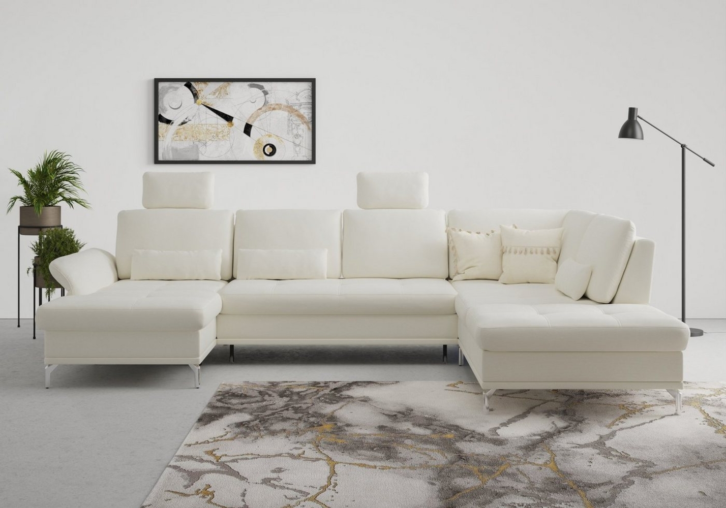 INOSIGN Wohnlandschaft Palm Beach U-Form, Federkern, mit Sitztiefenverstellung, wahlweise mit Bettfunktion Bild 1