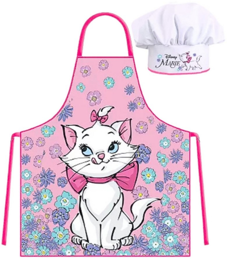 Disney Kochschürze Aristocats Marie, (2-tlg), Kinder Koch-Set 2 tlg. Backschürze + Chefmütze Bild 1