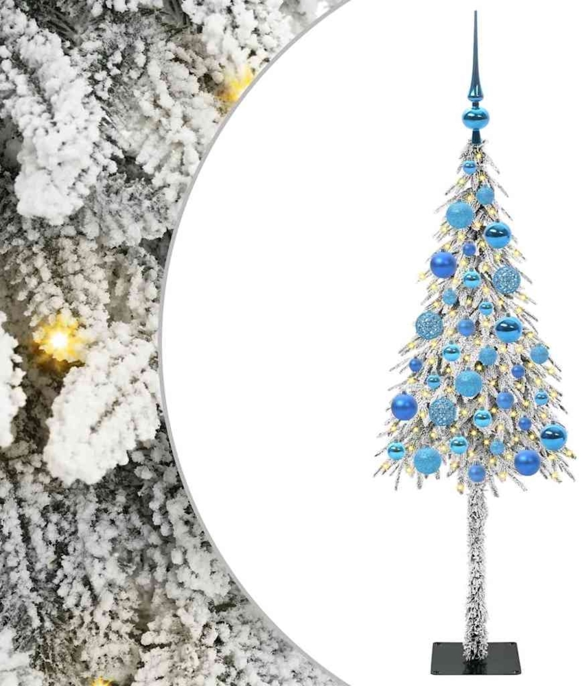 vidaXL Weihnachtsbaum mit 150 LEDs Weiß 120 cm PE und Stahl 3396210 Bild 1