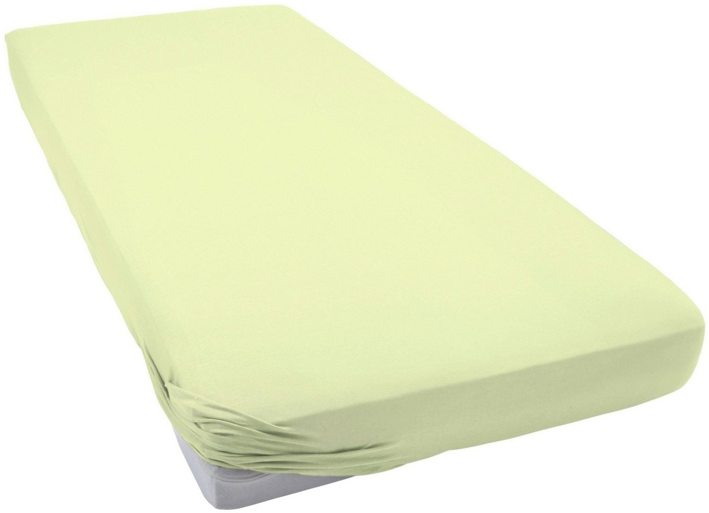Janine Mako Jersey Spannbetttuch Bettlaken 180 - 200 x 200 cm OVP 5007 06 limone Bild 1
