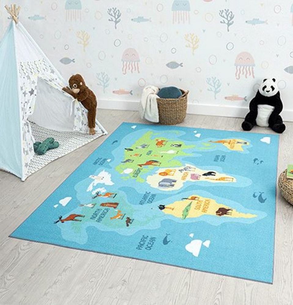 the carpet Teppich Happy Life, rechteckig, Höhe: 4 mm, Life Kinderzimmer Teppich Spielteppich pflegeleicht Bild 1