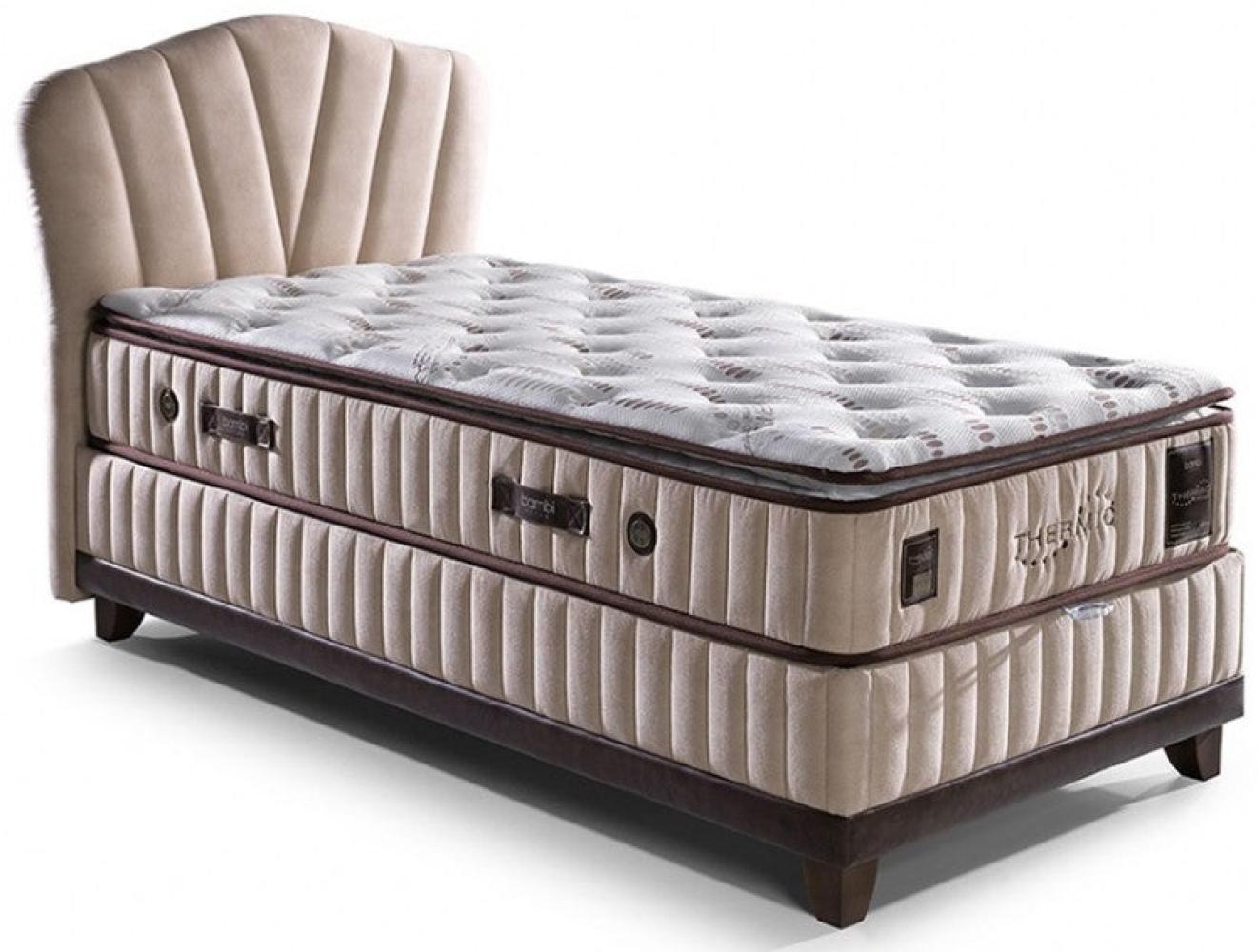 Bambi 'Thermic Prime' Boxspringbett, beige, 90x200 cm Bild 1